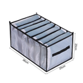 Kit 5 Organizador De Gavetas De Jeans Dobráveis/Roupas De Compartimento De Malha Economia De Espaço Em Casa