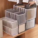Kit 5 Organizador De Gavetas De Jeans Dobráveis/Roupas De Compartimento De Malha Economia De Espaço Em Casa
