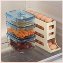 Organizador Porta Ovos Suporte 4 Andares Rolante Para 30 Ovos Dispenser Armazena e organizador de Geladeira