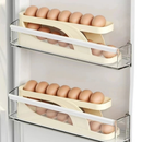 Organizador Porta Ovos Suporte 4 Andares Rolante Para 30 Ovos Dispenser Armazena e organizador de Geladeira