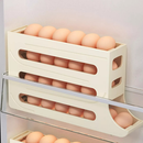 Organizador Porta Ovos Suporte 4 Andares Rolante Para 30 Ovos Dispenser Armazena e organizador de Geladeira