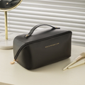 Necessaire Organizadora de Maquiagem e Cosméticos em Couro PU Estilo Coreano