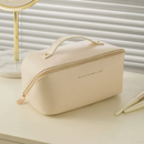 Necessaire Organizadora de Maquiagem e Cosméticos em Couro PU Estilo Coreano