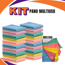 Kit 10 Panos De Limpeza Microfibra alta absorção Multiuso