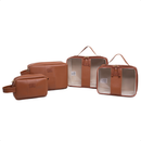 Kit 4 Necessaires Organizadoras para Viagem, Maquiagem e Maternidade