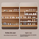 Sapateira dobrável para sapatos, armário para sapatos em camadas, economiza espaço, adequado para guarda-roupa, armário