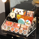 Organizador de Maquiagem Acrílico em Camadas – Sombras, Blush e Paletas