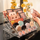 Organizador de Maquiagem Acrílico em Camadas – Sombras, Blush e Paletas