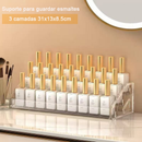 Organizador acrílico de 7 camadas para sombras e blush