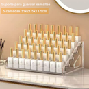 Organizador acrílico de 7 camadas para sombras e blush