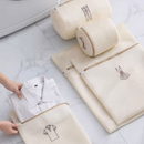 Kit 6 Sacos Lava Roupa Facil Para Máquina de Lavar Delicadas Íntimas Organizador de Roupas Ziper