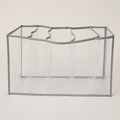 Sapateira Dobrável Transparente Kit 5 Unidades – 25 Espaços para Closet e Armário