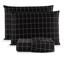 Jogo De Lençol Queen Size Cama Box 03 Peças 200 Fios Toque Aveludado Macio