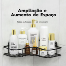 Prateleiras para Banheiro com Suporte e Alto Adesivos – Organizador de Shampoo, Sabonete, Cozinha e Lavanderia