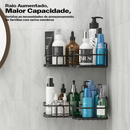 Prateleiras para Banheiro com Suporte e Alto Adesivos – Organizador de Shampoo, Sabonete, Cozinha e Lavanderia