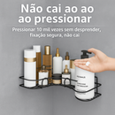 Prateleiras para Banheiro com Suporte e Alto Adesivos – Organizador de Shampoo, Sabonete, Cozinha e Lavanderia