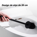 Escova de Sanita Quadrada Moderna em Aço Inoxidável, Acessório de Banho Desmontável
