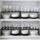 Kit Organizador 32 cm Armário de Cozinha Dispensa Multiuso Aço Reforçado Design Elegante
