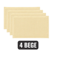 Kit 4 Tapetes de Banheiro Antiderrapante Microfibra Bolinha 40x60cm