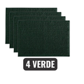 Kit 4 Tapetes de Banheiro Antiderrapante Microfibra Bolinha 40x60cm