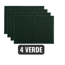 Kit 4 Tapetes de Banheiro Antiderrapante Microfibra Bolinha 40x60cm