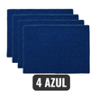 Kit 4 Tapetes de Banheiro Antiderrapante Microfibra Bolinha 40x60cm