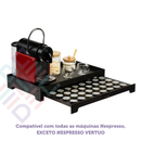 Bandeja Cantinho do Café em MDF com Gaveta para 40 Cápsulas Dolce Gusto e Nespresso