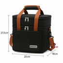Bolsa Térmica 2 Compartimentos Com Alça De Mão E Lateral Isolamento Térmico Eficiente