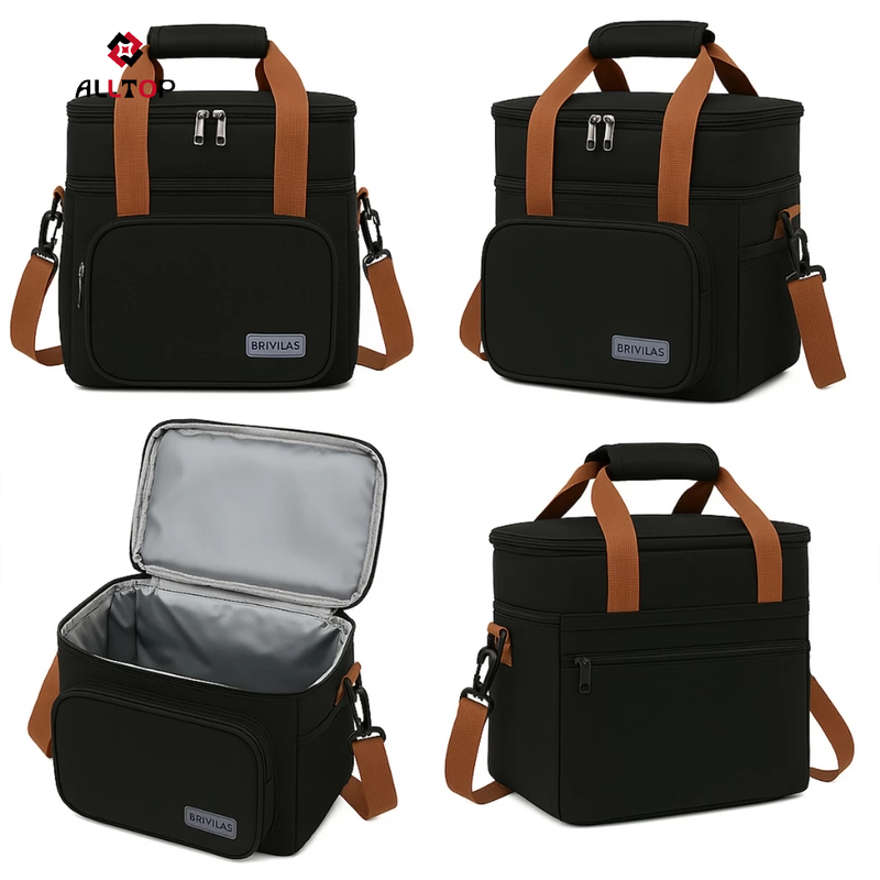 Bolsa Térmica 2 Compartimentos Com Alça De Mão E Lateral Isolamento Térmico Eficiente