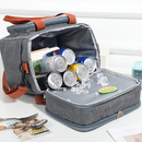 Bolsa Térmica 2 Compartimentos Com Alça De Mão E Lateral Isolamento Térmico Eficiente