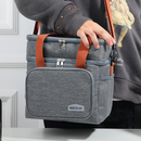Bolsa Térmica 2 Compartimentos Com Alça De Mão E Lateral Isolamento Térmico Eficiente