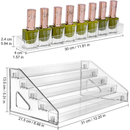 Organizador acrílico de 7 camadas para sombras e blush