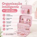 Bolsa Viagem Travel Maquiagem Gancho Divisórias Necessaire bolsa de mao encaixe na mala