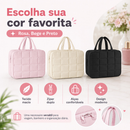 Bolsa Viagem Travel Maquiagem Gancho Divisórias Necessaire bolsa de mao encaixe na mala