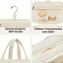 Bolsa Viagem Travel Maquiagem Gancho Divisórias Necessaire bolsa de mao encaixe na mala
