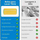 saco para limpeza de sapatos na máquina de lavar